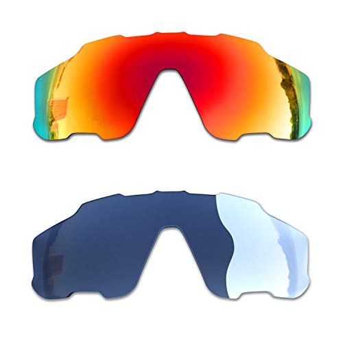 SOODASE Für Oakley Jawbreaker Sonnenbrillen Rot/Photochromie 2 Paare Polarisierte Ersatzgläser von SOODASE