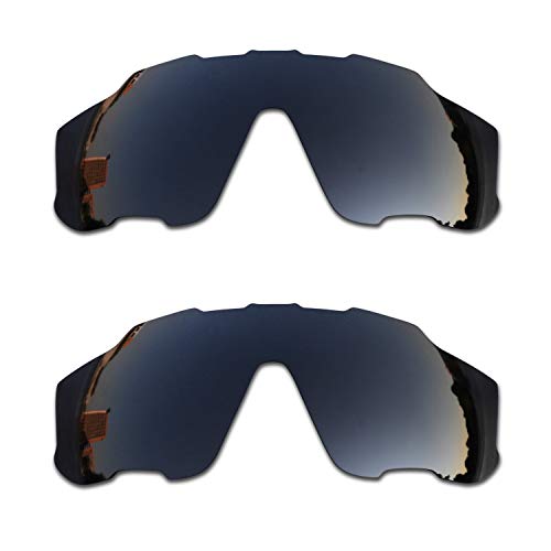 SOODASE Für Oakley Jawbreaker Sonnenbrillen Schwarz 2 Paare Polarisierte Ersatzgläser von SOODASE