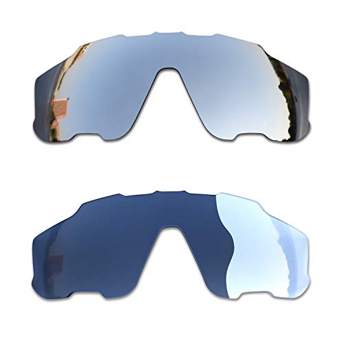 SOODASE Für Oakley Jawbreaker Sonnenbrillen Silber/Photochromie 2 Paare Polarisierte Ersatzgläser von SOODASE