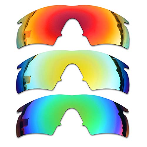SOODASE Für Oakley M Frame Hybrid Sonnenbrillen Rot/Gold/Grün Polarisierte Ersatzgläser von SOODASE