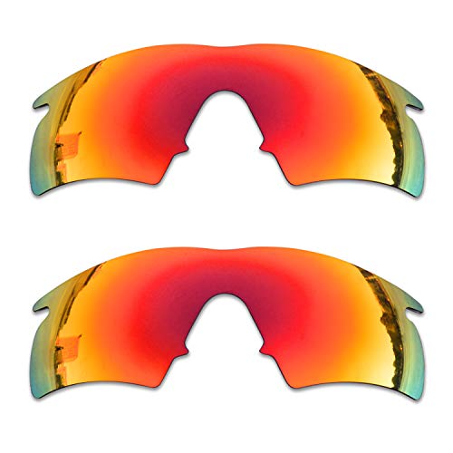 SOODASE Für Oakley M Frame Hybrid Sonnenbrillen Rot 2 Paare Polarisierte Ersatzgläser von SOODASE