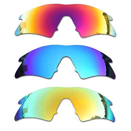 SOODASE Für Oakley M Frame Sweep Sonnenbrillen Rot/Blau/Gold Polarisierte Ersatzgläser von SOODASE