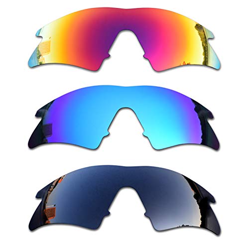 SOODASE Für Oakley M Frame Sweep Sonnenbrillen Rot/Blau/Schwarz Polarisierte Ersatzgläser von SOODASE