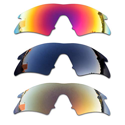 SOODASE Für Oakley M Frame Sweep Sonnenbrillen Rot/Schwarz/Braun Polarisierte Ersatzgläser von SOODASE