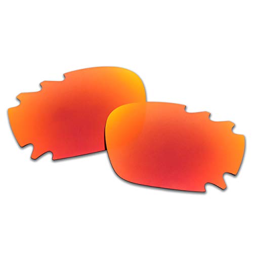 SOODASE Für Oakley Racing Jacket Vented Sonnenbrillen Rot Polarisierte Ersatzgläser von SOODASE