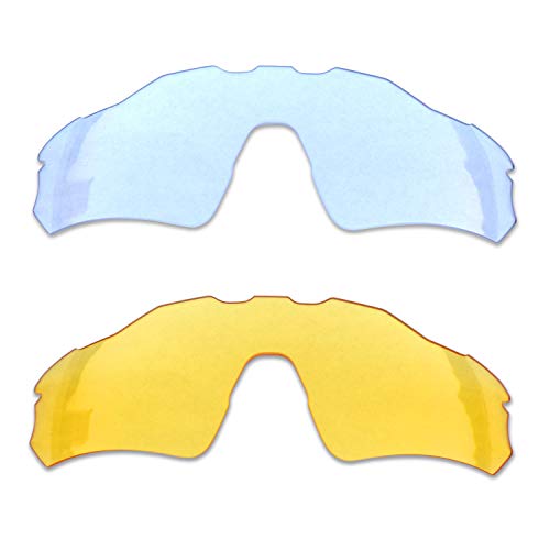 SOODASE Für Oakley Radar EV Path Sonnenbrillen Transparent/Transparentes Gelb 2 Paare Ersatzgläser von SOODASE