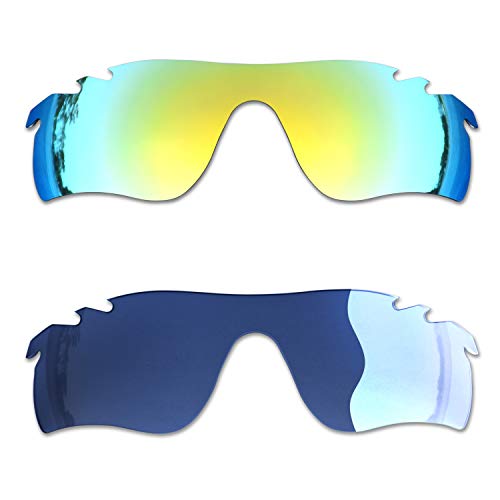 SOODASE Für Oakley Radarlock Path Vented Sonnenbrillen Gold/Photochromie 2 Paare Polarisierte Ersatzgläser von SOODASE