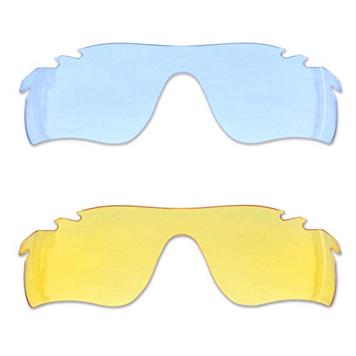 SOODASE Für Oakley Radarlock Path Vented Sonnenbrillen Transparent/Transparentes Gelb 2 Paare Ersatzgläser von SOODASE