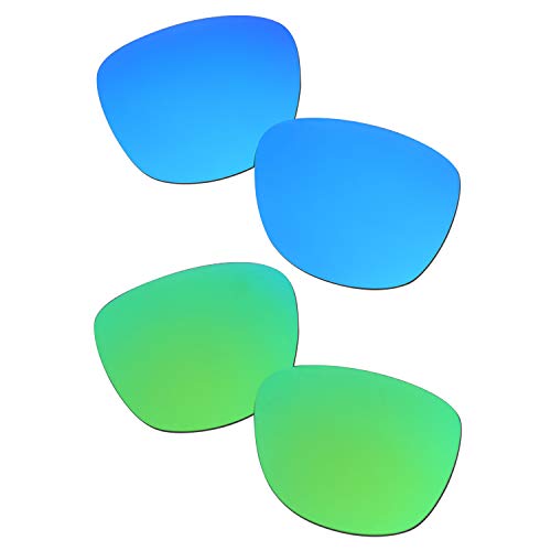 SOODASE Für Oakley Trillbe X Sonnenbrillen Blau/Grün 2 Paare Polarisierte Ersatzgläser von SOODASE