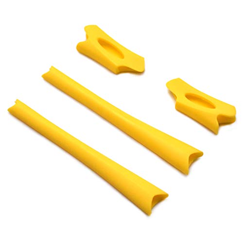 SOODASE Gelb Ersatz Silikon Rahmenbein Gummi-Kit Für Oakley Flak Jacket/Flak Jacket XLJ Sonnenbrille von SOODASE