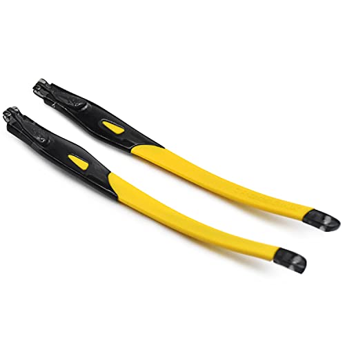 SOODASE Gelb Gummi Ersatz durchsichtige schwarze Rahmenbeine Für Oakley Crosslink Sweep/Switch Brillengestell von SOODASE