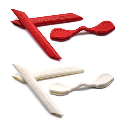 SOODASE Rot/Weiß Ersatz Silikon Rahmenbein Gummi-Kit Für Oakley Radarlock Path/Pitch/Edge Series Sonnenbrille von SOODASE