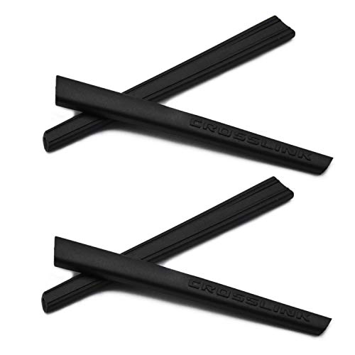 SOODASE Schwarz 2 Paare Ersatz Silikon Rahmenbein Gummi-Kit Für Oakley Crosslink Pitch Sonnenbrille SOODASE Schwarz 2 Paare Ersatz Silikon Rahmenbein Gummi-Kit Für Oakley Crosslink Pitch Sonnenbrille von SOODASE
