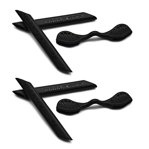 SOODASE Schwarz 2 Paare Ersatz Silikon Rahmenbein Gummi-Kit Für Oakley Radarlock Path/Pitch/Edge Series Sonnenbrille SOODASE Schwarz 2 Paare Ersatz Silikon Rahmenbein Gummi-Kit Für Oakley Radarlock Path/Pitch/Edge Series Sonnenbrille von SOODASE