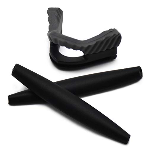 SOODASE Schwarz Ersatzgummifüße Kit und Dunkelgrau Nasenpads Für Oakley M Frame Sweep/Heater/Hybrid Serie Sonnenbrillen von SOODASE