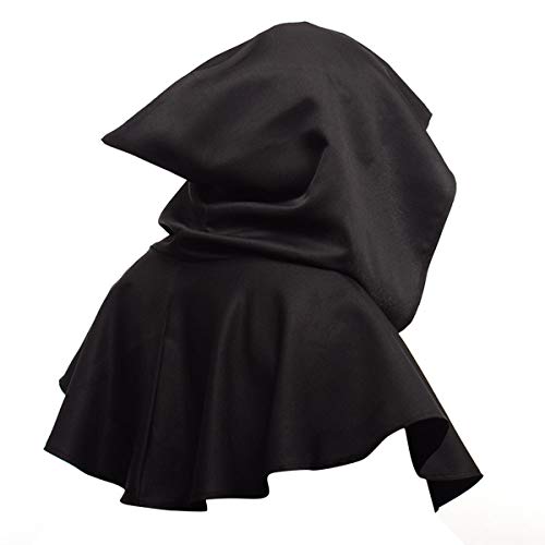SOONHUA Vintage Mittelalterliche Kapuze Hut Unisex Mittelalterliche Kapuze Kapuze Mantel Halloween Poncho Cosplay Kostüm für Männer Frauen von SOONHUA