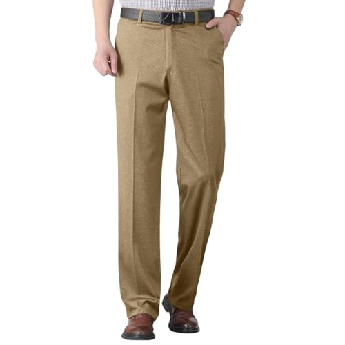 SOOUICKER Anzughose Herren Regular Fit Stretch Chino Hose Herren Business Straight Stoffhose Herren Chino Anzughose Herren Elegant Chino Hose Herren Anzug Comfort Fit von SOOUICKER