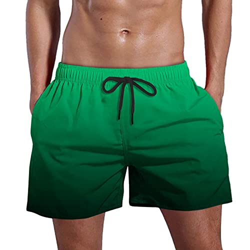 SOOUICKER Badehose Herren 3D Druck Badeshorts Herren Neonfarben Badehose Herren Kurz Hawaii Badeshorts Herren Kurz Bunt Badeshorts Herren Lustig Farbverlauf von SOOUICKER