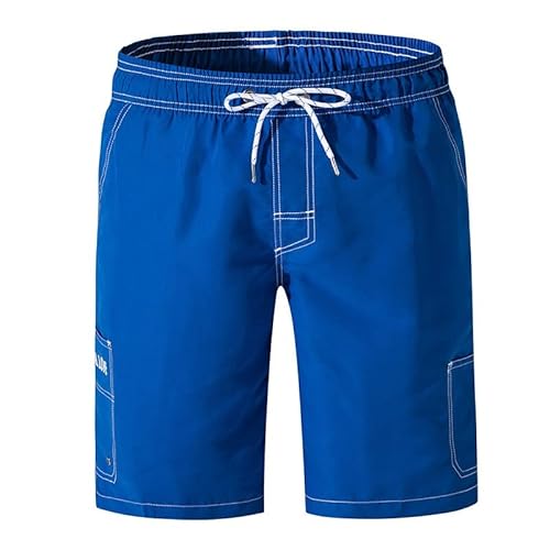 SOOUICKER Badeshorts Herren Lang mit Taschen Badehose Herren Weit Bermuda Shorts Herren Badehose Schwimmhose Herren mit Tasche Badehose Herren Knielang Badeshorts Herren Schnelltrocknend von SOOUICKER
