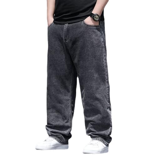 SOOUICKER Baggy Jeans Herren Grau Hosen Modern Denim Relaxed Fit Freizeithose Jeansoptik Weites Bein Jeans Elegant Loose Fit Vintage von SOOUICKER