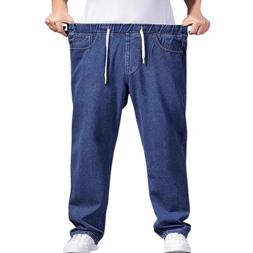 SOOUICKER Baggy Jeans Herren mit Gummizug Hosen Denim Weites Bein Jogging Jeans Herren Stretch Straight Freizeithose Lang Jeansoptik Locker von SOOUICKER