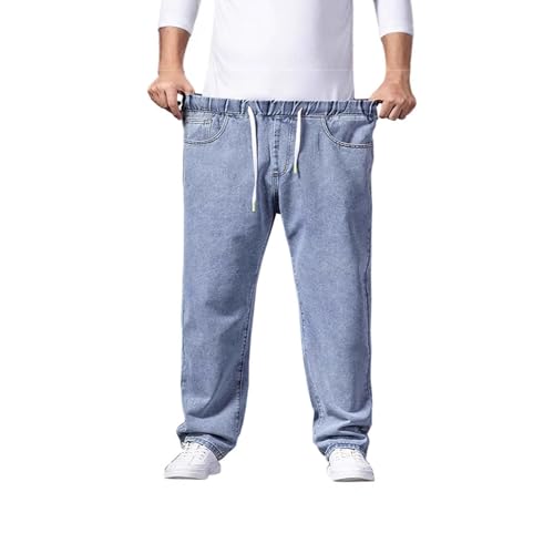SOOUICKER Baggy Jeans Herren mit Gummizug Hosen Denim Weites Bein Jogging Jeans Herren Stretch Straight Freizeithose Lang Jeansoptik Locker von SOOUICKER