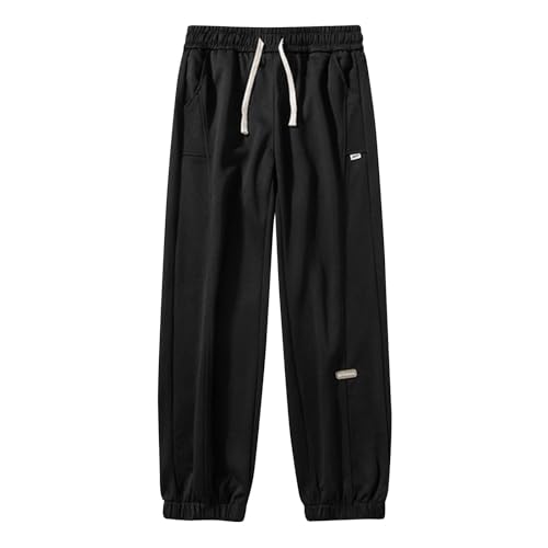 SOOUICKER Baggy Jogginghose Herren Gym Freizeithose Herren mit Bündchen Gummizug Sporthose Herren Lang mit Taschen Jogginghose Herren Relaxed Fit Gerades Bein Trainingshose Herren Weit von SOOUICKER