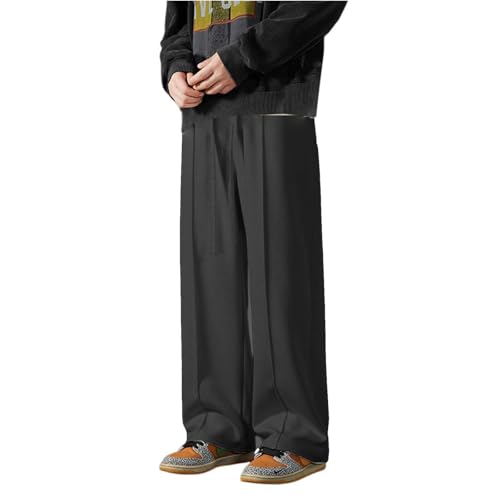 SOOUICKER Baggy Jogginghose Herren Gym Ohne Bund Trainingshose Herren Lang Weites Bein Sporthose Herren Fitness mit Taschen Jogginghose Herren Relaxed Fit Freizeithose mit Gummizug Weit von SOOUICKER