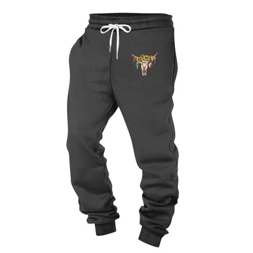 SOOUICKER Baggy Jogginghose Herren Gym Sporthose Herren Fitness Jogginghose Herren Muster Trainingshose Herren mit Taschen Freizeithose Herren mit Gummizug Herren Jogginghose Locker von SOOUICKER