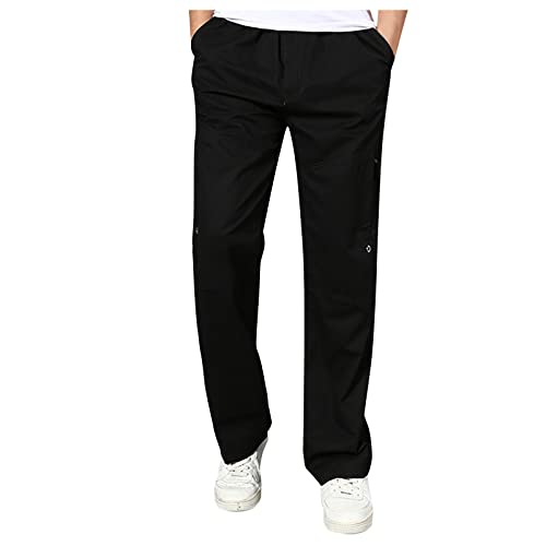 SOOUICKER Cargohose Herren Baggy Outdoor Hosen Für Herren Breite Jogginghose Herren mit Seitentaschen Wanderhose Herren Sommer Freizeithose Herren Weites Bein Arbeitshosen Männer Breit von SOOUICKER