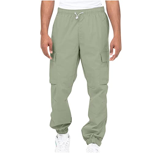 SOOUICKER Cargohose Herren Baumwolle Cargo Jogginghose Herren Baggy Freizeithose Herren mit Bündchen Cargohose Herren Loose Fit Jogginghose Herren mit Seitentaschen Cargohose Herren Jogger von SOOUICKER