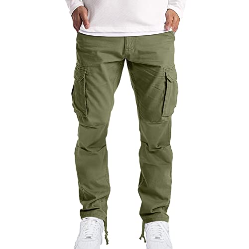 SOOUICKER Cargohose Herren Regular Fit Weit Hosen Herren Cargo Relaxed Fit Freizeithose Herren mit Seitentaschen Cargohose Herren Viele Taschen Cargo Jogginghose Herren Baggy von SOOUICKER