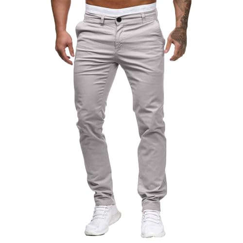 SOOUICKER Chino Hose Herren Regular Fit Elegant Anzughose Chino Stoffhose Business Casual Freizeithose Lang Modern Hosen Straight Comfort Fit von SOOUICKER