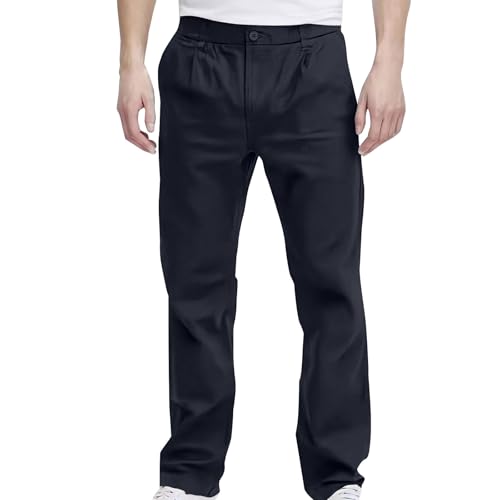 SOOUICKER Chino Hose Herren Regular Fit Elegant Anzughose Chino Stoffhose Business Casual Freizeithose Lang Modern Hosen Straight Comfort Fit von SOOUICKER
