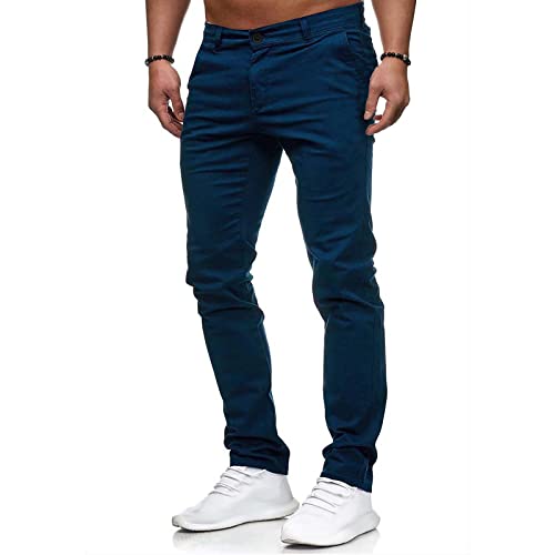 SOOUICKER Chino Hose Herren Regular Fit Ohne Stretch Hosen Herren Elegant Freizeithose Herren Modern Chino Hose Herren Weiss Lang Chino Hose Herren Anzug von SOOUICKER