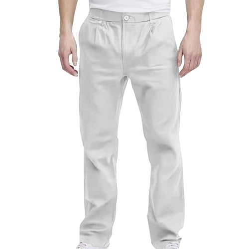 SOOUICKER Chino Hose Herren Regular Fit Straight Anzughose Herren Weit Chino Hose Herren Elegant Hosen Herren Modern Anzughose Herren Chino Chino Hose Herren Loose Fit Freizeithose von SOOUICKER