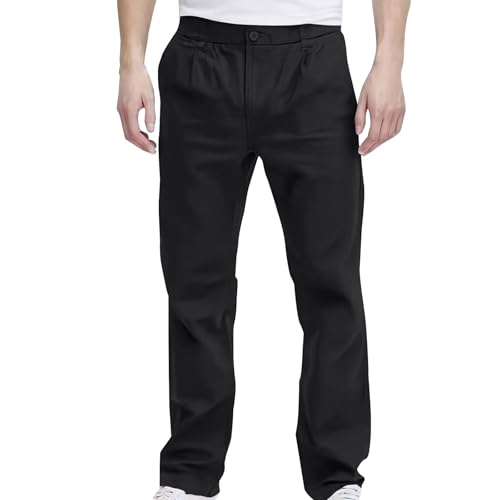 SOOUICKER Chino Hose Herren Regular Fit Straight Anzughose Herren Weit Chino Hose Herren Elegant Hosen Herren Modern Anzughose Herren Chino Chino Hose Herren Loose Fit Freizeithose von SOOUICKER