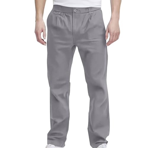 SOOUICKER Chino Hose Herren Regular Fit Straight Anzughose Herren Weit Chino Hose Herren Elegant Hosen Herren Modern Anzughose Herren Chino Chino Hose Herren Loose Fit Freizeithose von SOOUICKER