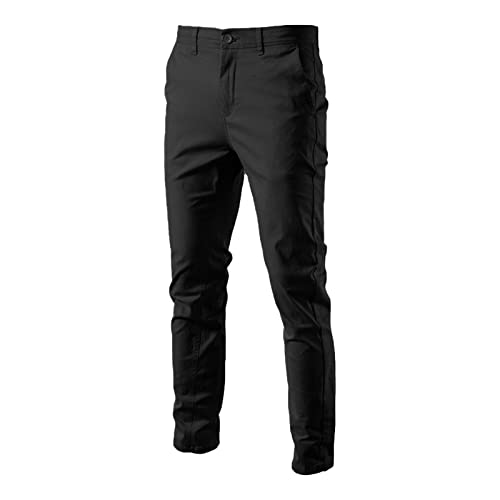 SOOUICKER Chino Hose Herren Slim Fit Anzughose Herren Baumwolle Dicker Stoff Chino Hose Herren Tapered Stoffhose Herren Business Chino Hose Herren Skinny Fit Chino Hose Herren Elegant von SOOUICKER