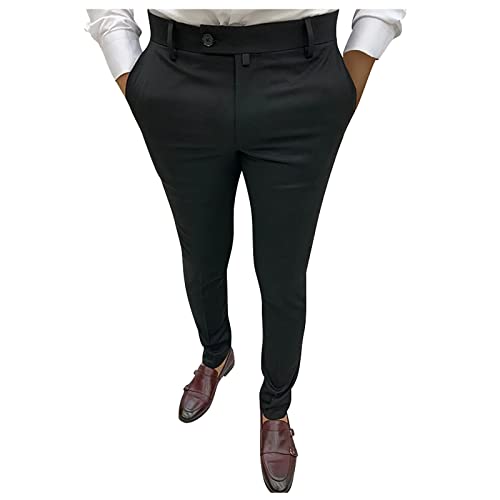 SOOUICKER Chino Hose Herren Slim Fit Stretch Anzughose Herren Chino Stoffhose Herren Business Chino Hose Herren Anzug Skinny Fit Chino Hose Herren Tapered Chino Hose Herren Elegant von SOOUICKER