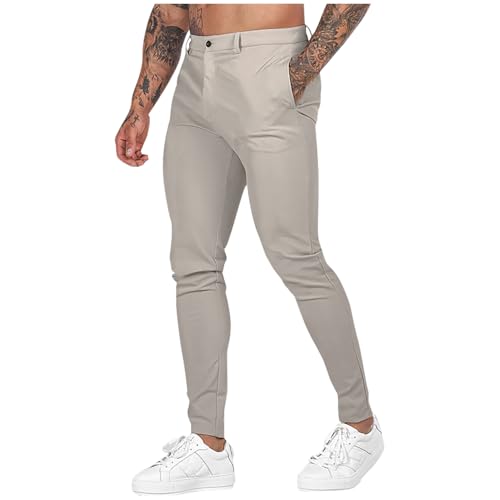 SOOUICKER Chino Hose Herren Slim Fit Stretch Business Anzughose Tapered Modern Freizeithose Chino Stoffhose Elegant Casual Hosen Comfort Fit von SOOUICKER