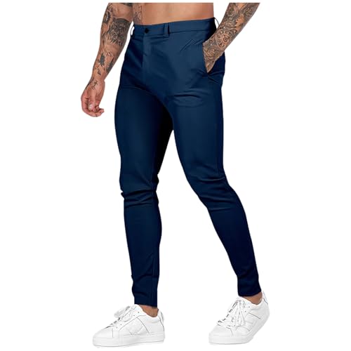 SOOUICKER Chino Hose Herren Slim Fit Stretch Business Anzughose Tapered Modern Freizeithose Chino Stoffhose Elegant Casual Hosen Comfort Fit von SOOUICKER