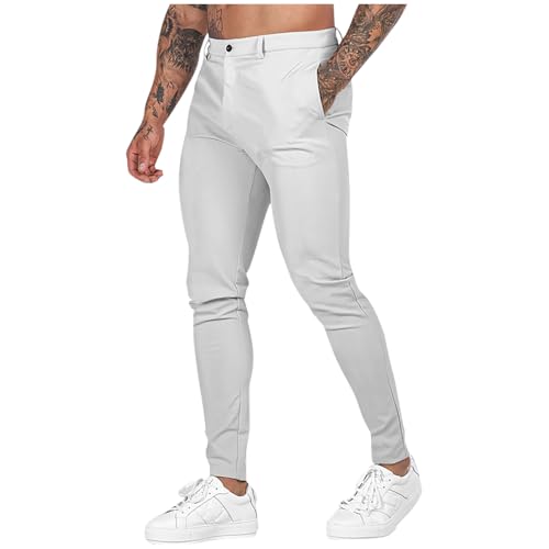 SOOUICKER Chino Hose Herren Slim Fit Stretch Business Anzughose Tapered Modern Freizeithose Chino Stoffhose Elegant Casual Hosen Comfort Fit von SOOUICKER