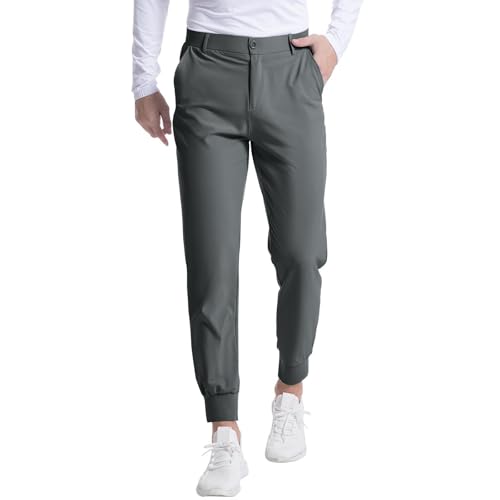 SOOUICKER Chino Hose Herren Slim Fit Stretch Jogginghose Herren Elegant Chino Hose Herren Jogger Tapered Anzughose Herren Sportlich Sporthose Herren Lang Fitness Freizeithose Herren Chino von SOOUICKER