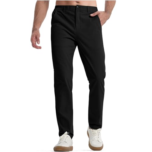 SOOUICKER Chino Hose Herren Stretch Slim Fit Elegant Anzughose Herren Chino Comfort Fit Chino Hose Herren Anzug Straight Hosen Herren Business Casual Freizeithose Chino Hose Modern Fit von SOOUICKER