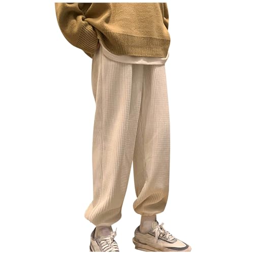 SOOUICKER Cordhose Herren Breitcord Jogginghose Herren Dicker Stoff Cordhose Herren Jogging Baggy Freizeithose Herren mit Bündchen Sporthose Herren Weit Jogginghose Herren Relaxed Fit von SOOUICKER