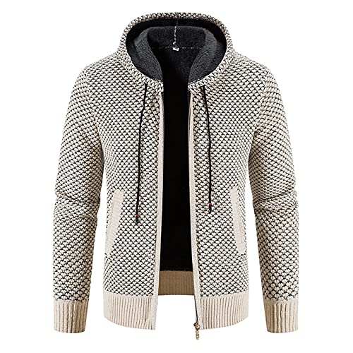 SOOUICKER Dicke Strickjacke Herren Winter Holzfäller Jacke Herren Kapuze Fleecejacke Herren Arbeit Strickjacke Herren Gefüttert Kapuzenpullover Herren Reißverschluss Fleecejacke Herren Elegant SOOUICKER Dicke Strickjacke Herren Winter Holzfäller Jacke Herren Kapuze Fleecejacke Herren Arbeit Strickjacke Herren Gefüttert Kapuzenpullover Herren Reißverschluss Fleecejacke Herren Elegant von SOOUICKER