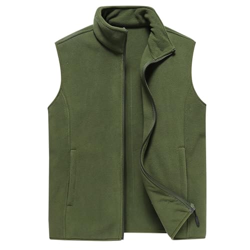 SOOUICKER Fleeceweste Herren Winter Warm Weste Fleece ärmellos Übergangsjacke Ohne Kapuze Westen Herren Fell Outdoor Arbeitsweste Fleece Fleecejacke Ohne ärmel von SOOUICKER
