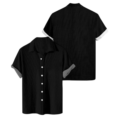 SOOUICKER Freizeithemden für Herren Sommer Kurzarmhemd Herren Große Größen Hemd Herren Kurzarm Regular Fit Hawaii Hemd Männer Einfarbig Hemd Herren Casual Sommerhemd Herren Kurzarm SOOUICKER Freizeithemden für Herren Sommer Kurzarmhemd Herren Große Größen Hemd Herren Kurzarm Regular Fit Hawaii Hemd Männer Einfarbig Hemd Herren Casual Sommerhemd Herren Kurzarm von SOOUICKER