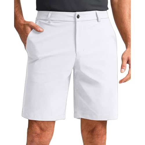 SOOUICKER Golfhose Herren Kurz Stretch Kurze Hosen Herren Sommer Outdoor Bermuda Shorts Elegant Schnelltrocknend Chino Shorts Slim Fit Modern von SOOUICKER